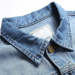 Gilet en jean sans manches multi-poches cargo avec logo personnalisé pour homme, veste en jean pour homme, gilet en jean pour homme, poche 5D - Product Image 3