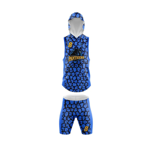 Custom Sublimated Compression Flag Football Jersey Hoodie <b>Set</b> Plus Size 100% Polyester Short Sleeve All Seasons - Product Image 1