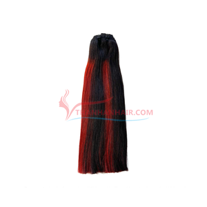 Super Double Colors Bone Straight Vietnamese Hair Bonestraight High Quality No-Shedding Human Hair Extensions <b>Wig</b> - Product Image 5