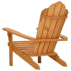 Sedia Adirondack in Legno di Teak Massiccio per Giardino, Media Durata - Product Image 6