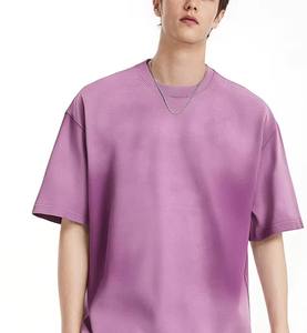 Camiseta Clásica Americana para Hombre, Nueva Colección Primavera-Verano, 300G, Oversize, Manga Corta, Degradado, Casual, Personalizada, 100% Algodón - Product Image 1