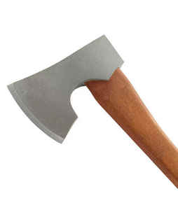 Hacha de abate UM STEEL Premium con mango de madera, hoja de acero inoxidable forjada a mano, duradera, de alta calidad para uso en exteriores. - Product Image 4