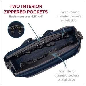 Waterproof Oxford Medical Travel Bag High Capacity Clinical <b>Briefcase</b> with Reinforced Handles for Daily Rounds - Product Image 4