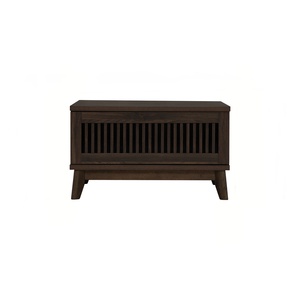 Mid Century Modern Square Coffee <b>Table</b> Dark <b>Walnut</b> Wood Center <b>Table</b> with Front Storage Drawer Retro Living Room Furniture - Product Image 3