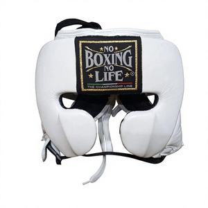 Protector de Cabeza de Boxeo Profesional, Equipo de Protección de Cuero Genuino, Cierre Ajustable con Gancho y Bucle, Equipo de Boxeo Deportivo para Hombres Adultos - Product Image 1