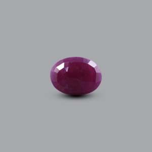 African Ruby 5.85 Carat Oval Cabochon Loose Gemstone for Fine Jewelry - Product Image 2