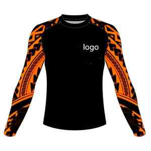 Chemise de surf de qualité supérieure avec protection solaire, tissu respirant et impression par sublimation résistante à la décoloration, rashguard - Product Image 3