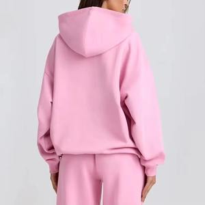 Sudadera con Capucha Extra Grande para Mujer, 100% Algodón, Tejido de Felpa, Anti-Pilling, Manga Larga, para Invierno/Otoño, 360gsm, con Bolsillos, Personalizable - Product Image 4