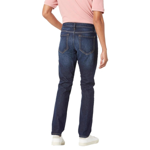 Customized New Trendy Denim for Men Vintage Blue Patches 3D High <b>Waist</b> Button Rivet Straight <b>Jeans</b> Spring - Product Image 3