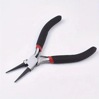 Profesional Stainless Steel Split cincin kawat Crimping bulat rantai hidung dengan pemotong dan sisi pemotong Plier untuk membuat perhiasan