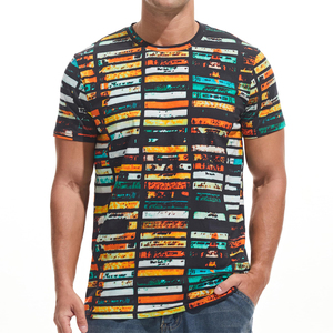 เสื้อยืดโปรโมชั่นคุณภาพสูง ผ้าฝ้าย 100% พิมพ์ลายดิจิตอลแบบซับลิเมชั่น คอทรงโอ แขนสั้น แห้งเร็ว ระบายอากาศได้ดี - Product Image 1