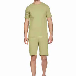 Ensembles t-shirts et shorts à séchage rapide, style décontracté, pour usage quotidien, grandes tailles, couleur unie, pour adultes - Product Image 1