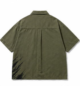 Chemise de travail à manches courtes surdimensionnée pour homme de haute qualité - Product Image 2