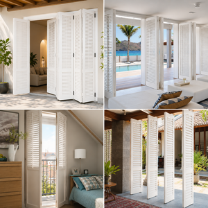 Puertas interiores de madera maciza de primera calidad, diseño Natural hecho a mano, puertas de baño minimalistas modernas y elegantes duraderas a prueba de viento - Product Image 3