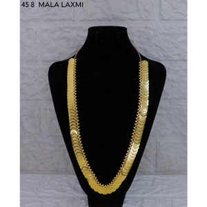 มาลาทองชุบทองแดงดีไซน์เรขาคณิตทันสมัยสำหรับผู้หญิงจากดูไบ แบบยาว ดีไซน์ดั้งเดิมสำหรับงานแต่งงาน สไตล์คลาสสิก - Product Image 1