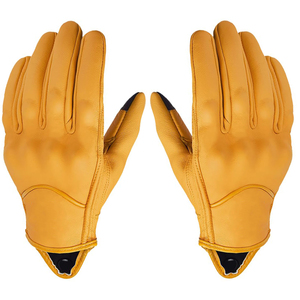 Gants de moto en cuir à écran tactile toutes saisons, protection complète des doigts, logo personnalisé, antidérapants, pour motocross et course - Product Image 2