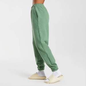Pantalones de lona lisos y elegantes para mujer, a la moda, al por mayor, con cintura elástica, de invierno, de frente plano, personalizados, informales, de corte regular, en stock. - Product Image 3