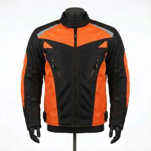 Windproof Winter Leather Motorbike Low MOQ Best Quality <b>Racing</b> <b>Jackets</b> with Plus Size Option Customizable - Product Image 1