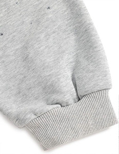Sweat à capuche pour homme en molleton de coton avec détails en strass, doux, coupe oversize, style streetwear minimaliste, fabrication de vêtements en gros - Product Image 4