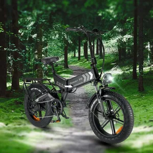 OUXI X8 750W electric bike folding model strong power 7 speeds off road mountain 20 inch ebike fat bike