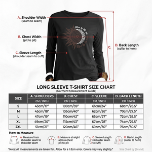 T-shirt à manches longues pour femme, noir, imprimé soleil et lune, col rond, décontracté, 100% coton, respirant, vêtements d'automne - Product Image 5