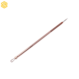 Stainless Steel <b>Blackhead</b> <b>Extractor</b> Pimple Popper <b>Tools</b> with Acne Needle for Professional Facial Skin Care - Product Image 6
