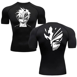 Custom <b>Anime</b> Printed Rash Guard Men Women Short Sleeve Compression <b>Shirt</b> UPF50 Quick Dry Surfing Gym Training Wear - Product Image 1