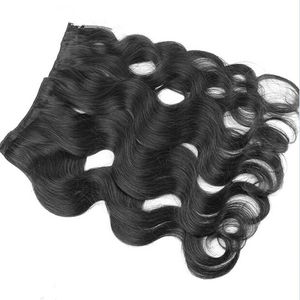 Vente en gros Extensions de cheveux Halo soyeux et raides avec ligne de poisson russe 100g Cheveux humains vierges naturels Remy doublement étirés - Product Image 4