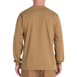 เสื้อยืดแขนยาวคอกลมผู้ชาย มีกระเป๋าหน้าอก สีพื้น ผ้าเจอร์ซีย์คอตตอน 100% ทรงปกติ สไตล์ลำลอง ใส่ได้ทุกวัน เหมาะกับฤดูใบไม้ร่วง - Product Image 2