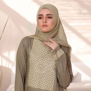 Abaya de Tela Nida Lisa para Mujer, Vestido Musulmán de Manga Larga, Estilo Dubái, Ropa Islámica Modesta, Proveedor Mayorista de Alta Calidad - Product Image 5