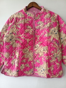 Indigo Cotton <b>Jacket</b>, <b>Reversible</b> <b>Jacket</b>, Vintage <b>Jacket</b>, Cotton <b>Jackets</b> For Women, New Collection, Party Wear <b>Jacket</b>, - Product Image 3