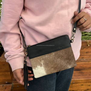 กระเป๋าสะพายคาดตัวใบเล็กหนังวัวแฟชั่นใหม่คุณภาพสูงสำหรับผู้หญิงกระเป๋าคลัทช์หนังแท้และกระเป๋าสตางค์แบบสะพายไหล่ - Product Image 2