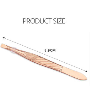 Pinza para Cejas MAHFOOZ INSTRUMENTS de Acero Inoxidable, Herramienta de Maquillaje con Punta Inclinada, Depiladora de Cejas, Clip para Cejas, Herramienta de Belleza - Product Image 6