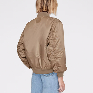 Chaqueta bomber estilo béisbol Annie Bing Leon para mujer, suministro de fábrica. - Product Image 6