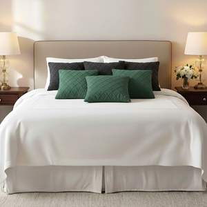 SOGA Ensemble de 6 housses de coussin en tricot torsadé vert forêt et gris anthracite de 45 cm, collection élégante de housses de coussin - Product Image 4