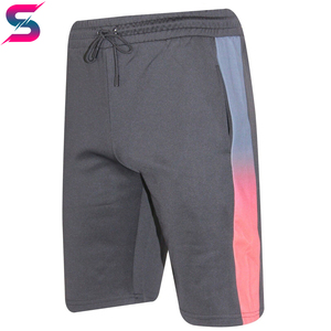 Conjunto Deportivo de Verano, Camiseta y Pantalones Cortos a Rayas, Cómodo y de Secado Rápido, Cuello Redondo, Diseño con Bloques de Color en Degradado - Product Image 6