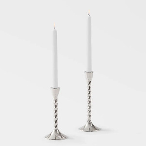 <b>Bow</b> Metal Candle Stick <b>Holders</b> Candlestick <b>Holder</b> Empty Custom Set of 2 Wholesale Candle <b>Holder</b> High Quality - Product Image 5