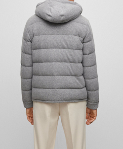 Customized Logo Wholesale Custom Plus Size Zipper Waterproof Hooded Puffer <b>Jacket</b> Winter <b>Jacket</b> for <b>Men</b> - Product Image 4