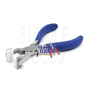 Pince à bracelet à anneau en acier inoxydable à grand rayon mâchoires en nylon non marquantes pour fils métalliques formant l'outil de bijouterie de façonnage de flexion - Product Image 1