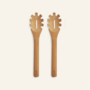 Cuchara de madera para servir pasta, cuchara ranurada de mango largo con orificio para colgar, juego de utensilios de cocina - Product Image 3