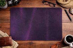 Genuine Cowhide Leather Mouse Pad Hand Crafted <b>Desk</b> Mat Durable Real Leather Mousepad for Creative Agencies LMP-0041 - Product Image 3