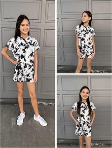 Conjuntos de Camiseta y Pantalones Cortos de Punto Elástico con Estampado de Leopardo, Casuales y de Alta Calidad, al por Mayor y Personalizados, para Mujer, Conjuntos de Verano - Product Image 6