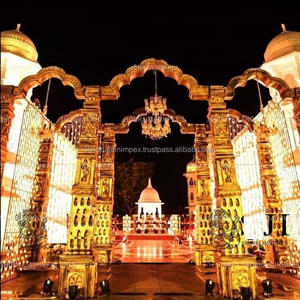 Nuevo Arco de Boda Estilo Tradicional, Vintage, Moderno y Sencillo, con Temática de Pilares del Sur de la India, Duradero - Product Image 1