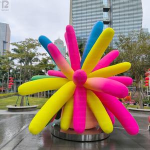 ต้นไม้ไฟ LED ขนาดใหญ่พองลมได้ รูปทรงดอกไม้ไฟ สีสันสดใส สำหรับตกแต่งถนน/ห้างสรรพสินค้า/งานอีเว้นท์/ปาร์ตี้/เวที - Product Image 3