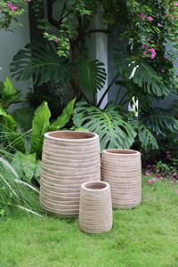 [Jason] Jardinière antique en terre cuite avec décorations en relief - Pot de fleurs d'extérieur en argile de style méditerranéen - Product Image 3