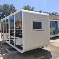 Maison Modulaire Préfabriquée en Acier, Type Apple Cabin, pour Showroom, 20ft 40ft, Moderne, Luxe, Étanche, Mobile, Meilleures Ventes