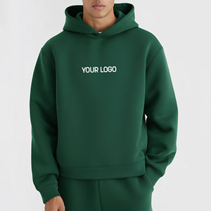 Sudadera con Capucha Personalizada OEM/ODM, 100% Algodón, 580 Gramos, Color Sólido, Talla Grande, Invierno, Lisa, con Logotipo Impreso - Product Image 4