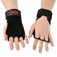 Accessoires de fitness en cuir PU, protège-mains demi-doigts, équipement de gym, poignée de barre pour la musculation
