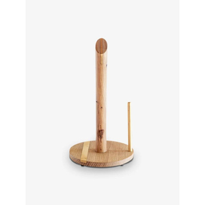 Porte-serviettes en papier de luxe en bois massif avec incrustation en laiton, support moderne pour rouleaux de cuisine, pour la décoration de la maison et des hôtels, vente en gros personnalisée - Product Image 1
