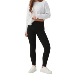 Leggings de Yoga Personalizados al por Mayor para Mujer, Cintura Media, Sin Costuras, Ajuste Delgado, Transpirables, Antibacterianos, de Spandex y Poliéster, Pantalones Deportivos - Product Image 1